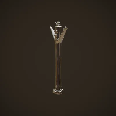 green inflatable tube man. smooth edges, simple geometry, symmetric geometry.