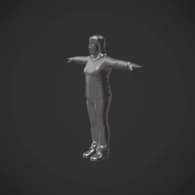 person lying on a couch. complex geometry, smooth edges, character.