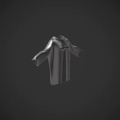 Yellow long-sleeve shirt with 'Satoshi 13' print. smooth edges, simple geometry, symmetric geometry.