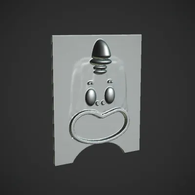 Cartoon dinosaur face with open mouth. smooth edges, simple geometry, character, symmetric geometry.