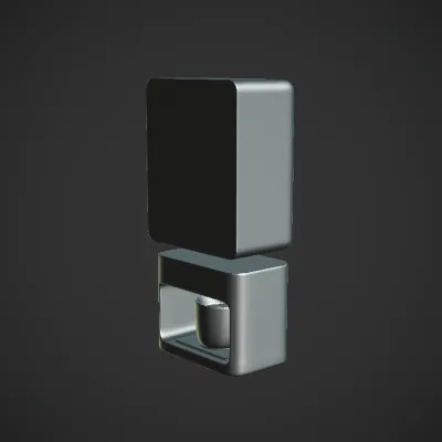 Coffee machine with digital touch screen. smooth edges, complex geometry, symmetric geometry.