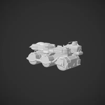 Futuristic sci-fi motorcycle vehicle. sharp edges, complex geometry, game-ready, symmetric geometry.