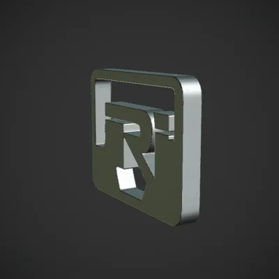 Logo with stylized 'JRI' letters. sharp edges, simple geometry, symmetric geometry.