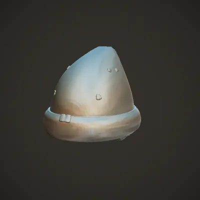 blue sleeping cap with yellow stars. smooth edges, simple geometry, symmetric geometry.