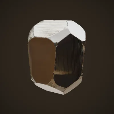 rough gray stone with jagged edges. sharp edges, complex geometry.