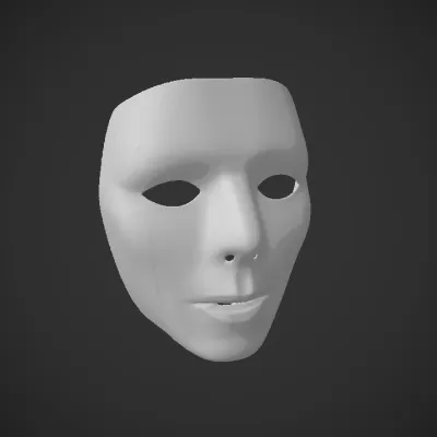 half of a green apple. smooth edges, simple geometry, symmetric geometry.