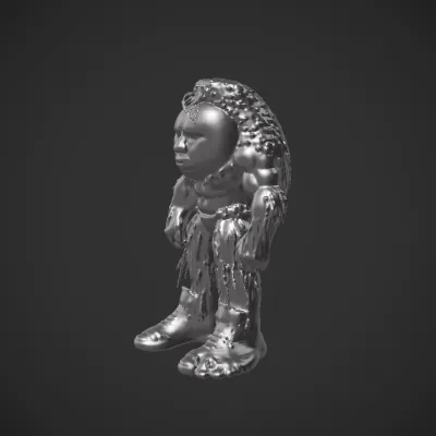 muscular humanoid tree creature wearing sneakers. complex geometry, sharp edges, character, symmetric geometry.