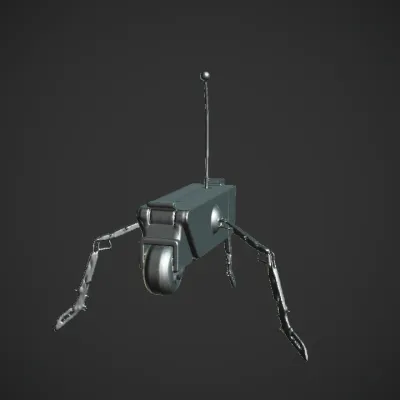 clap trap
a slimple robot
with 1 wheel and 2 arms
1 camera eye