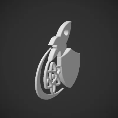 Science and technology-themed logo. sharp edges, simple geometry.