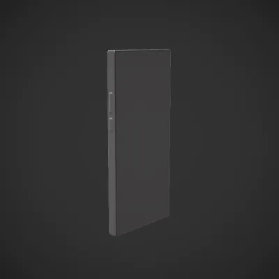 Modern smartphone with multiple cameras. sharp edges, smooth edges, complex geometry, game-ready.