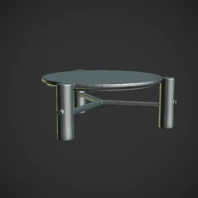 Modern round marble coffee table. smooth edges, simple geometry, symmetric geometry.