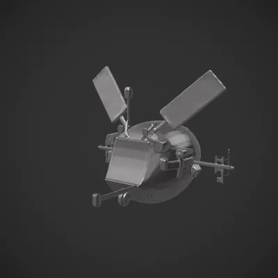 Futuristic aircraft with solar panels. sharp edges, complex geometry, symmetric geometry.