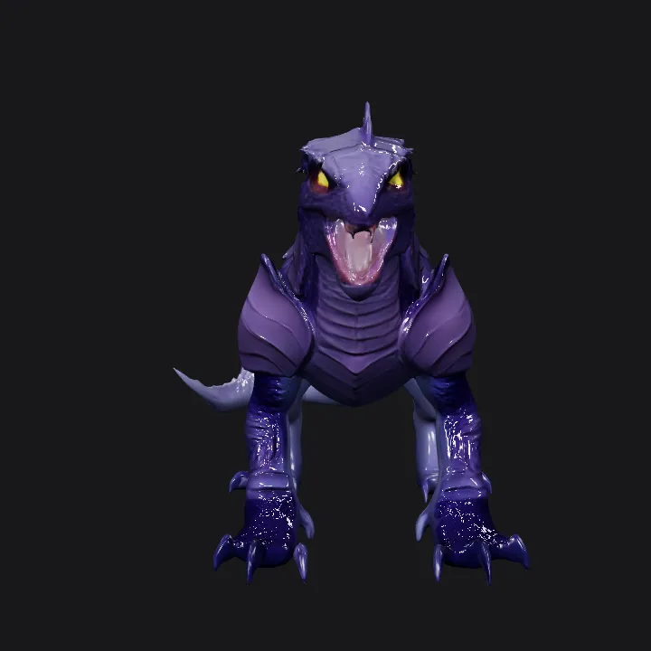 A large crocodile viewed from above. sharp edges, complex geometry, game-ready, character, symmetric geometry.