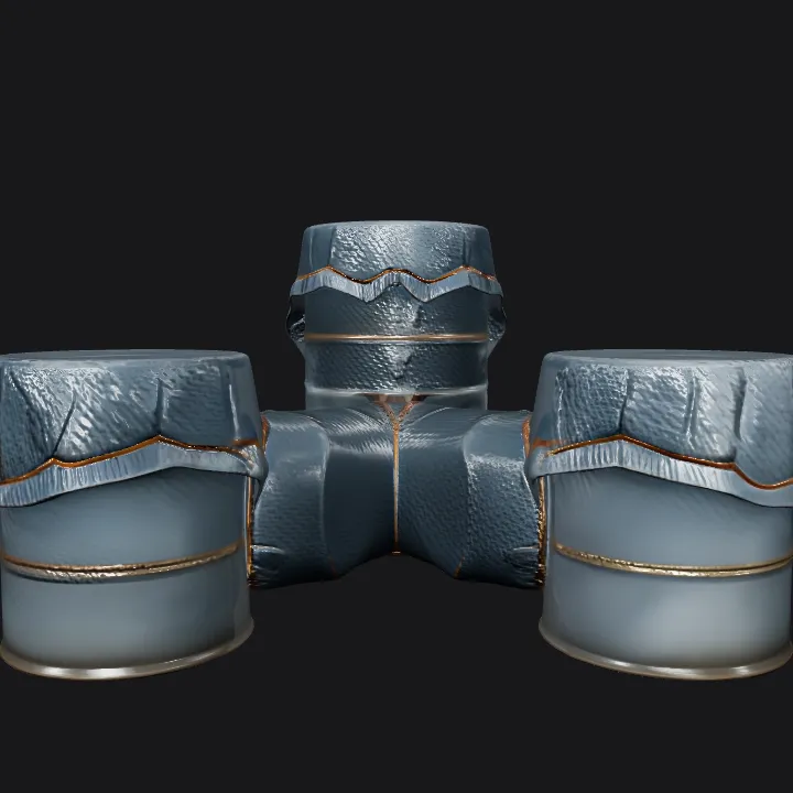 A round stool with a fabric cover. smooth edges, simple geometry, symmetric geometry.