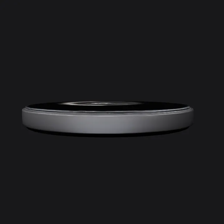 wireless charging pad. smooth edges, simple geometry, game-ready, symmetric geometry.