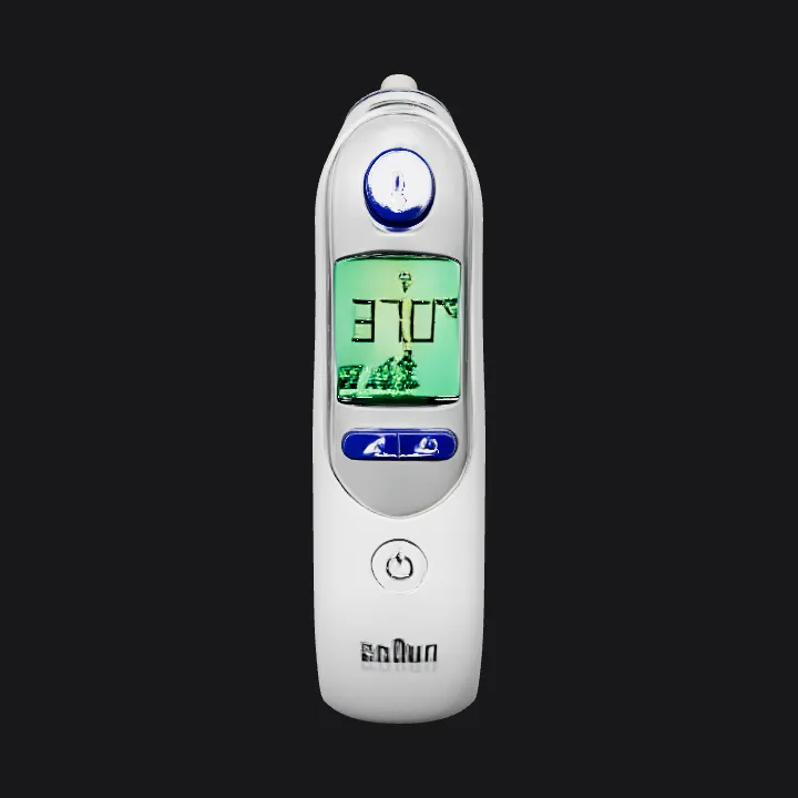 Digital infrared thermometer for measuring temperature. smooth edges, simple geometry, game-ready, symmetric geometry.