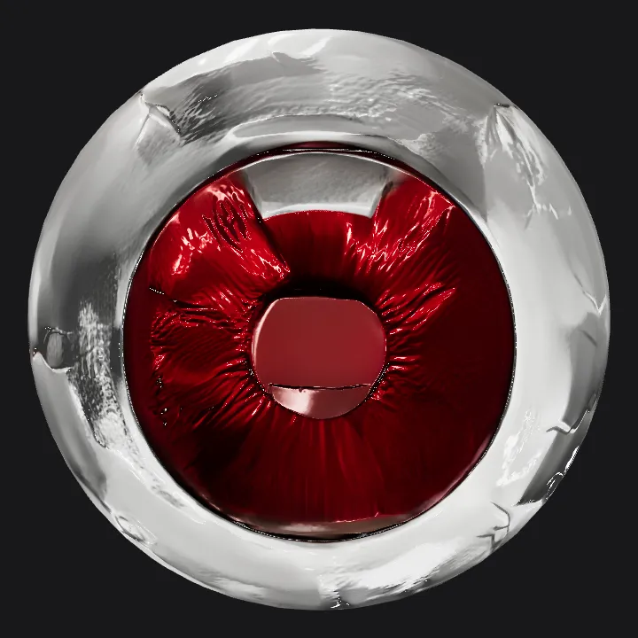 Realistic human eyeball model. smooth edges, complex geometry, game-ready, symmetric geometry.