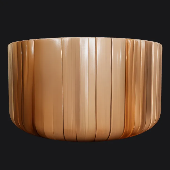 Round wooden tub or basket. smooth edges, simple geometry, symmetric geometry.