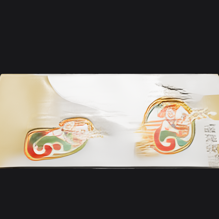 Cardboard box with transparent window. sharp edges, simple geometry, symmetric geometry.