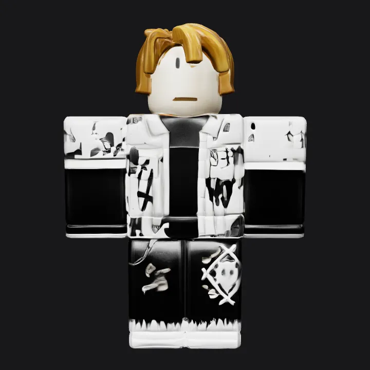 Blocky character with brown hair and soccer outfit. simple geometry, smooth edges, game-ready, character, symmetric geometry.