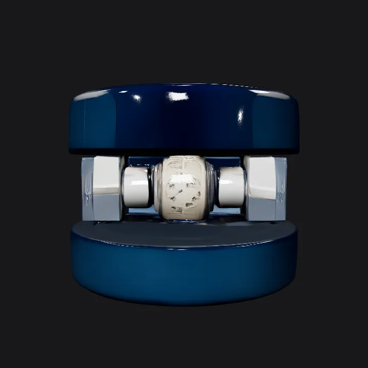 office chair caster wheel. smooth edges, simple geometry, game-ready, symmetric geometry.