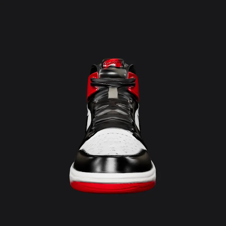 A classic high-top sneaker. smooth edges, complex geometry, game-ready, symmetric geometry.