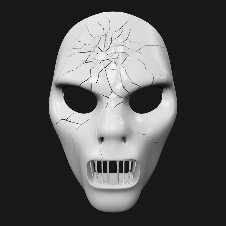 Bald human head model, top view. smooth edges, simple geometry, character, symmetric geometry.