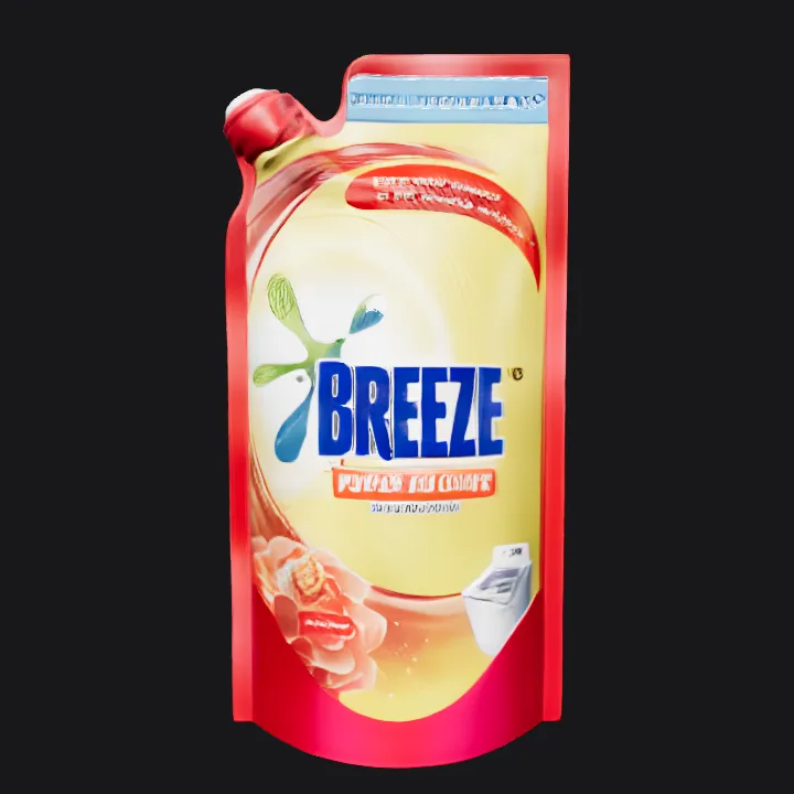 liquid detergent pouch. smooth edges, complex geometry.