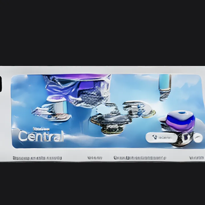 Modern shopping center building with palm trees. simple geometry, sharp edges, game-ready.