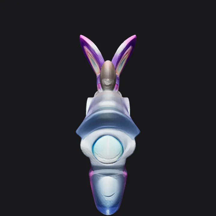 Futuristic humanoid with large sci-fi arm cannon. sharp edges, complex geometry, game-ready, character.