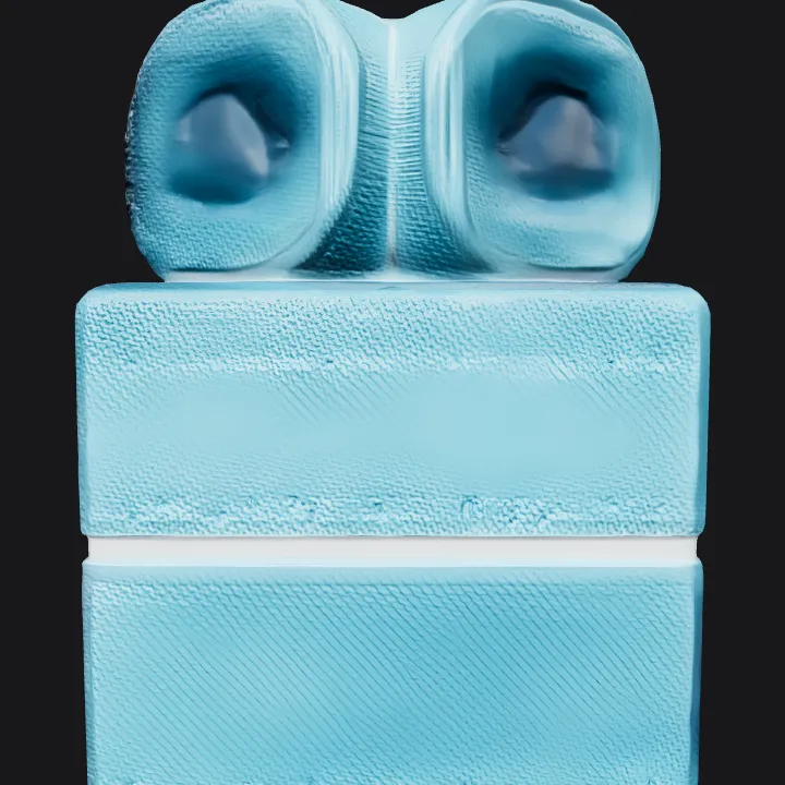 stacked towels, one rolled, one folded. smooth edges, simple geometry, symmetric geometry.