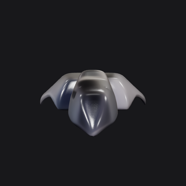 Motorcycle side panel fairings. smooth edges, simple geometry.