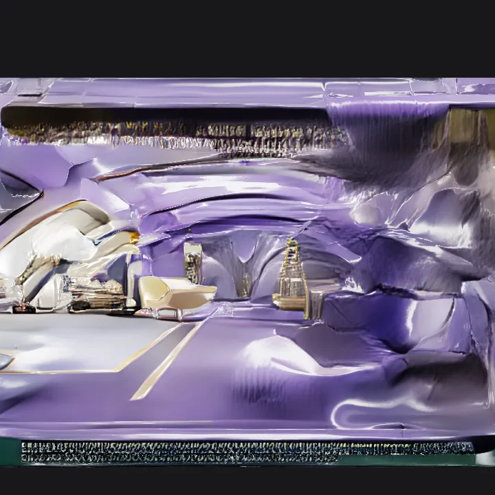 futuristic interior set with person. complex geometry, smooth edges, character.