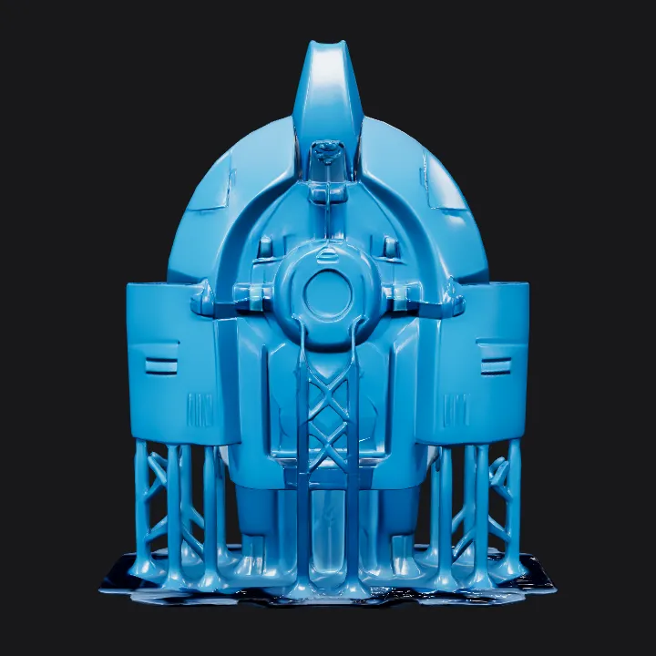 futuristic sci-fi gate or portal. sharp edges, complex geometry, game-ready, symmetric geometry.