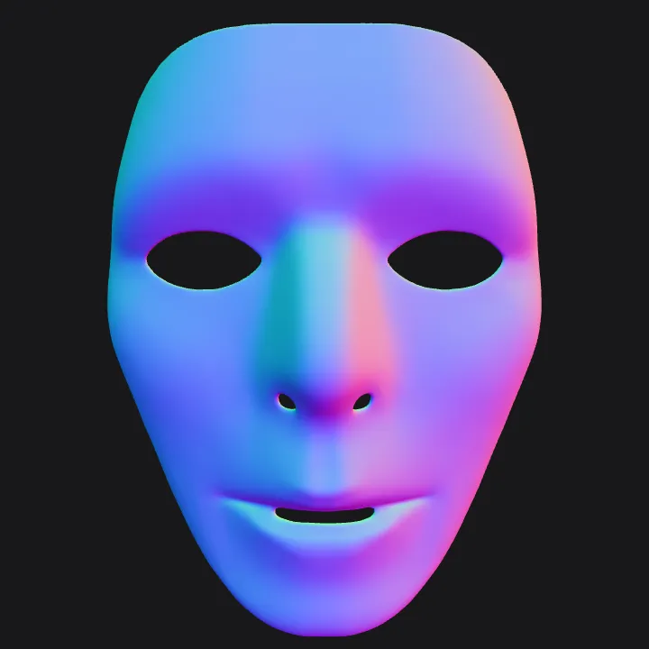 standing adult person. complex geometry, smooth edges, character.