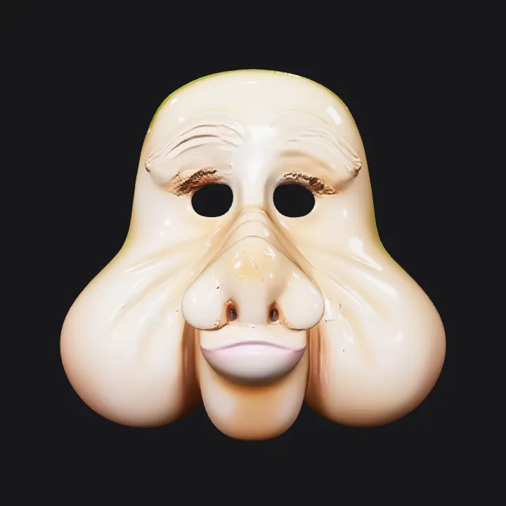 Human torso with visible shoulders. smooth edges, complex geometry, character, symmetric geometry.