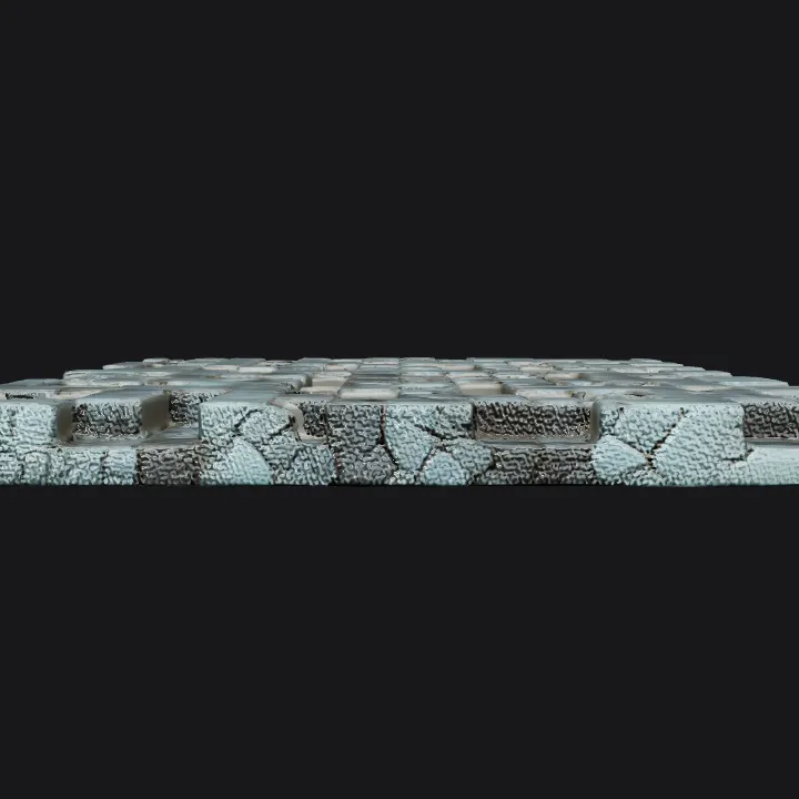 stone pavement texture, rectangular tiles. sharp edges, simple geometry, game-ready.