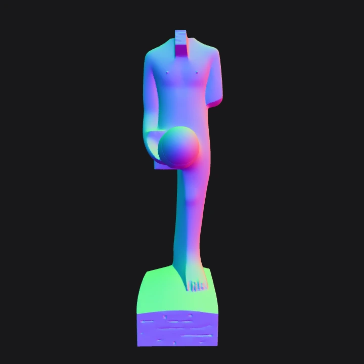 abstract sculpture of a reclining human figure. sharp edges, simple geometry, character.