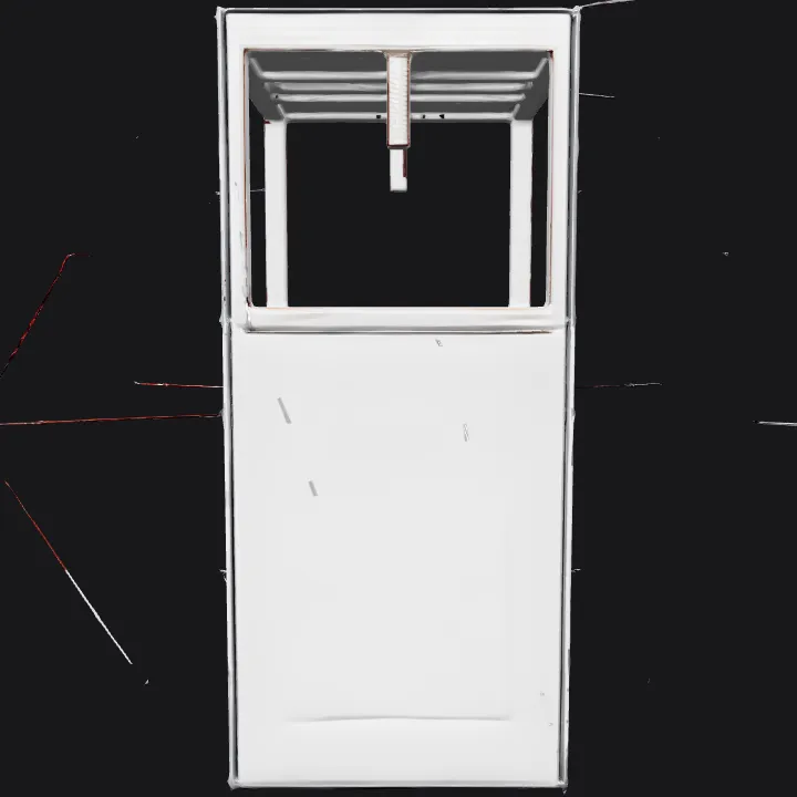 Geometric furniture or cabinet design. sharp edges, simple geometry, symmetric geometry.