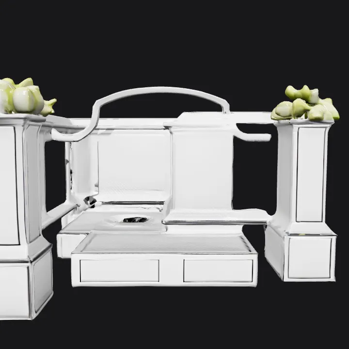 top view of a walled structure or room. sharp edges, complex geometry.