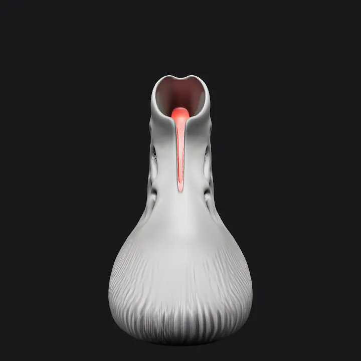 Modern sneaker with cut-out design. smooth edges, complex geometry, game-ready, symmetric geometry.