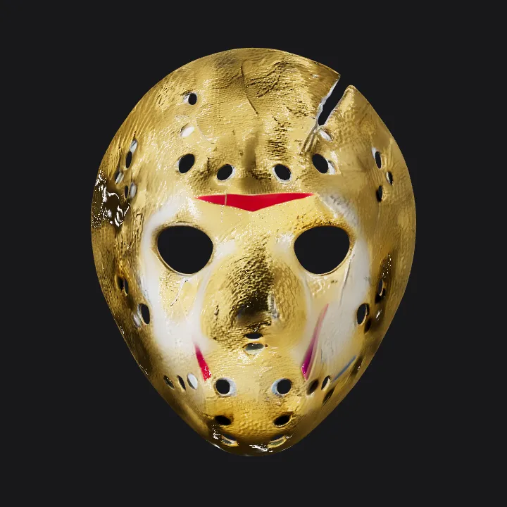 Old round shield with holes. simple geometry, symmetric geometry.