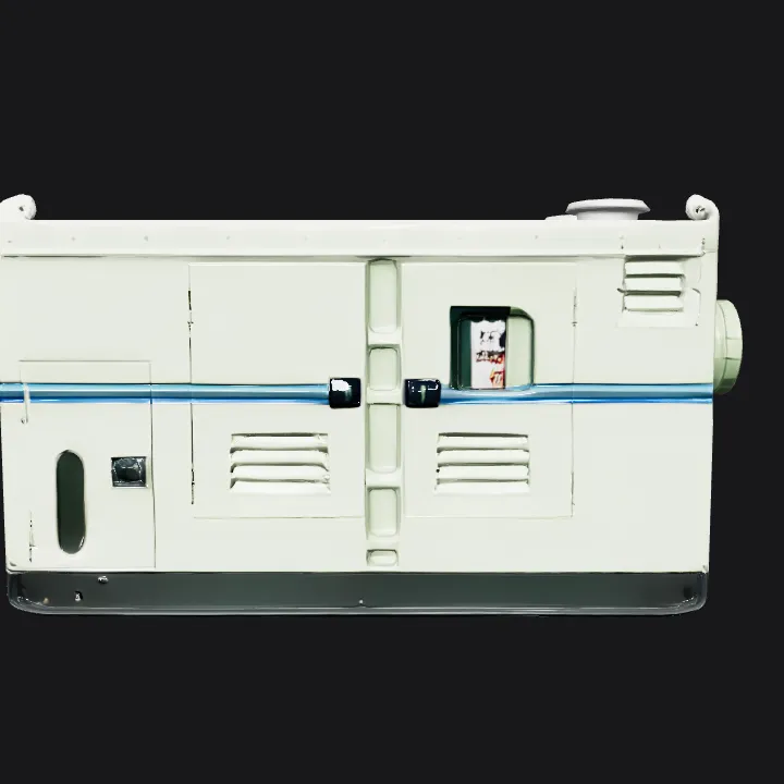 Industrial generator or power unit. sharp edges, simple geometry.