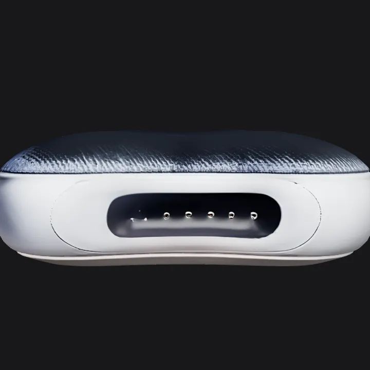 cushion or smart pillow with control panel. smooth edges, simple geometry, symmetric geometry.