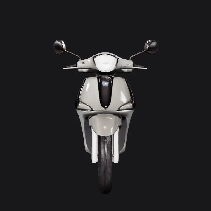 modern scooter motorcycle side view. smooth edges, complex geometry, game-ready, symmetric geometry.