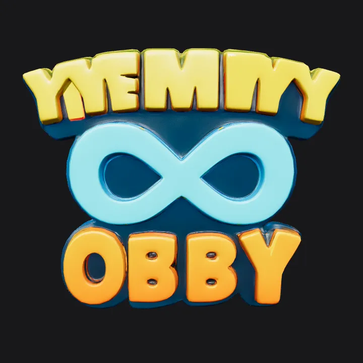 Infinity symbol game logo design. sharp edges, simple geometry, game-ready, symmetric geometry.