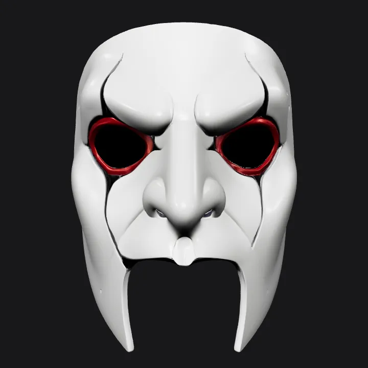 Standing adult person against dark background. smooth edges, complex geometry, character.